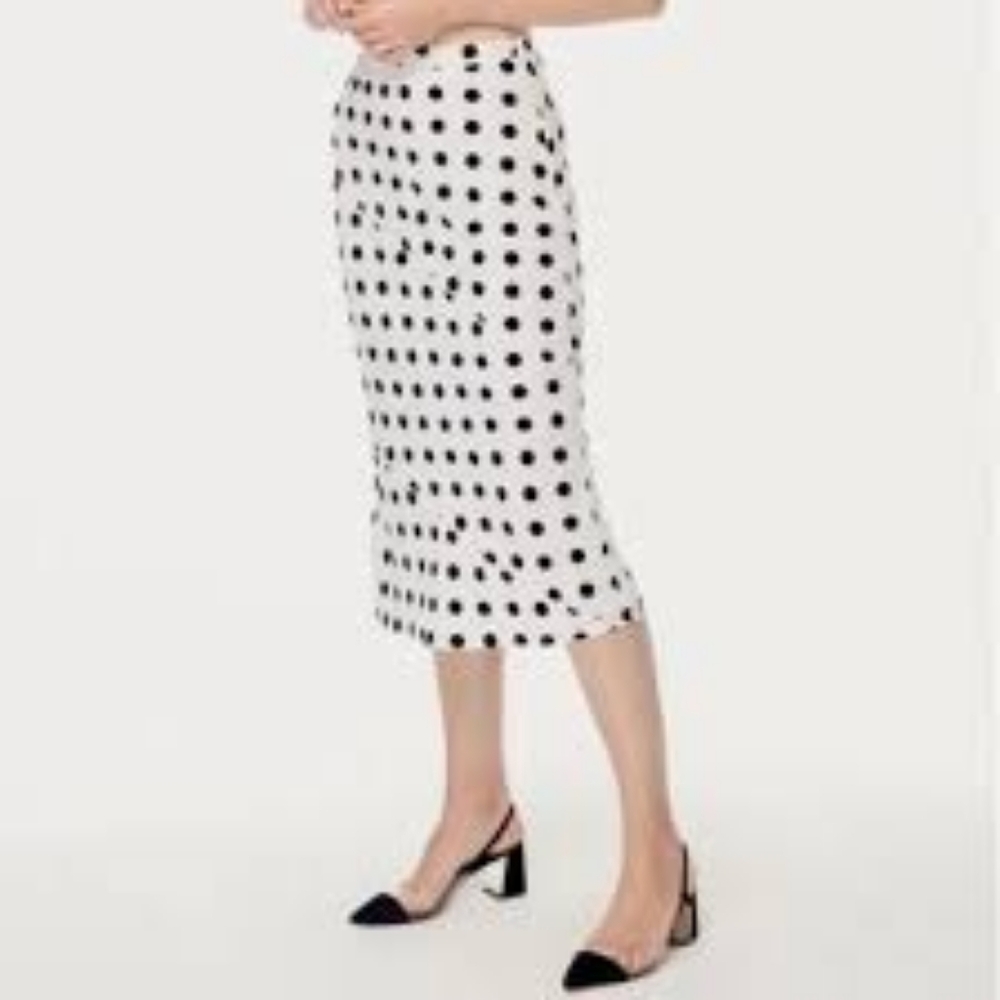 For Love & Lemons Polka Dot Midi Skirt